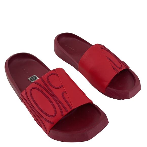 Nike Air Jordan Nola Women's Red Slide Sandals Size 7 Preowned - Picture 1 of 7
